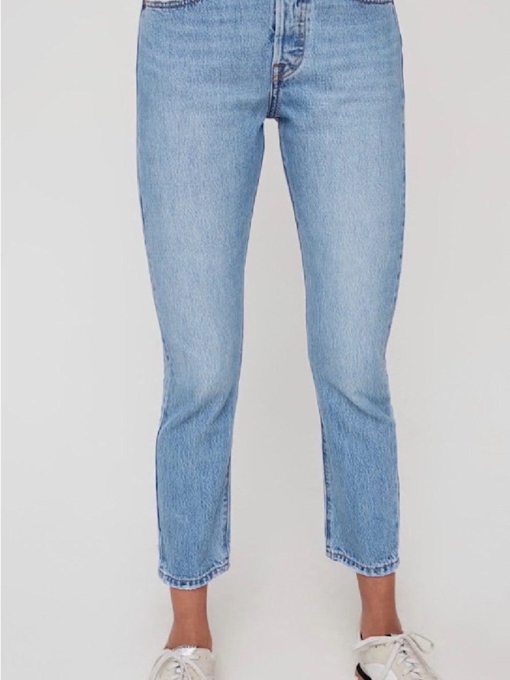 Levi's 501s Light Blue Cropped Jeans
